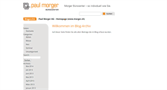Desktop Screenshot of blog.morger.ch