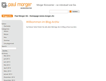 Tablet Screenshot of blog.morger.ch